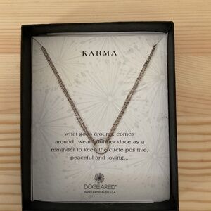 Dogeared KARMA sterling silver necklace 16 inch